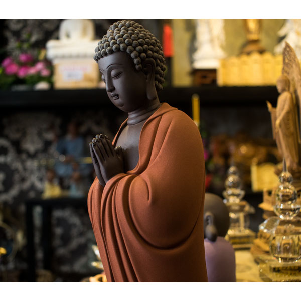 Phật A Di Đà Gốm Tử Sa