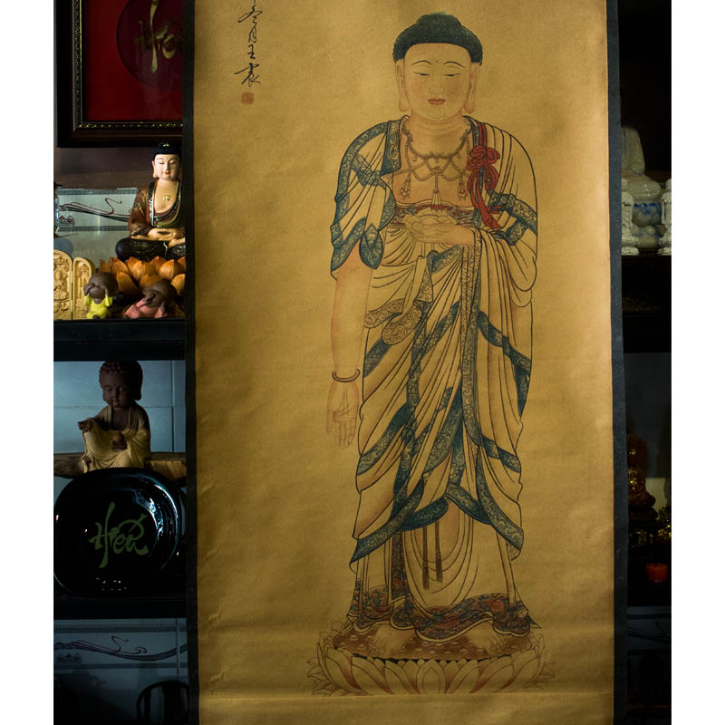 Tranh Phật A Di Đà Vẽ