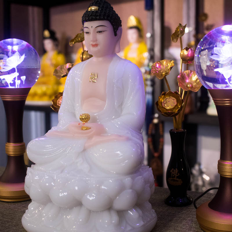 Tượng Phật A Di Đà Ngồi Đài Sen