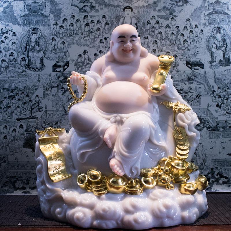 Tượng Phật Di Lặc Đẹp Tượng Bồ Tát Di Lặc Bột Đá Đài Loan