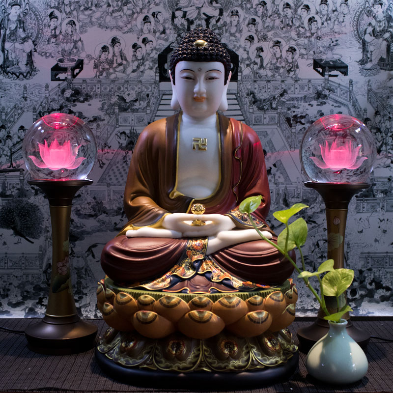 Tượng Phật A Di Đà Đá Bạch Ngọc