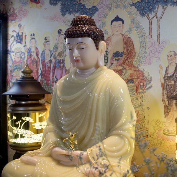Tượng Đức Phật Dược Sư bằng bột đá thạch anh 2