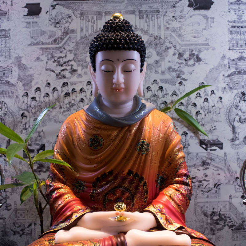 Tượng Phật A Di Đà dáng ngồi cao 50cm