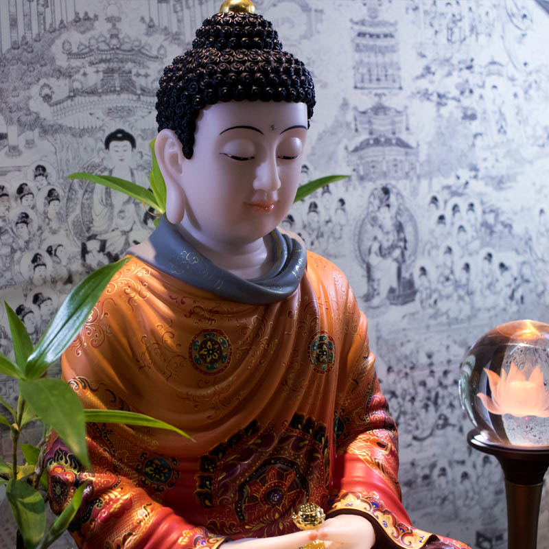 Tượng Phật A Di Đà bột đá Đài Loan đẹp