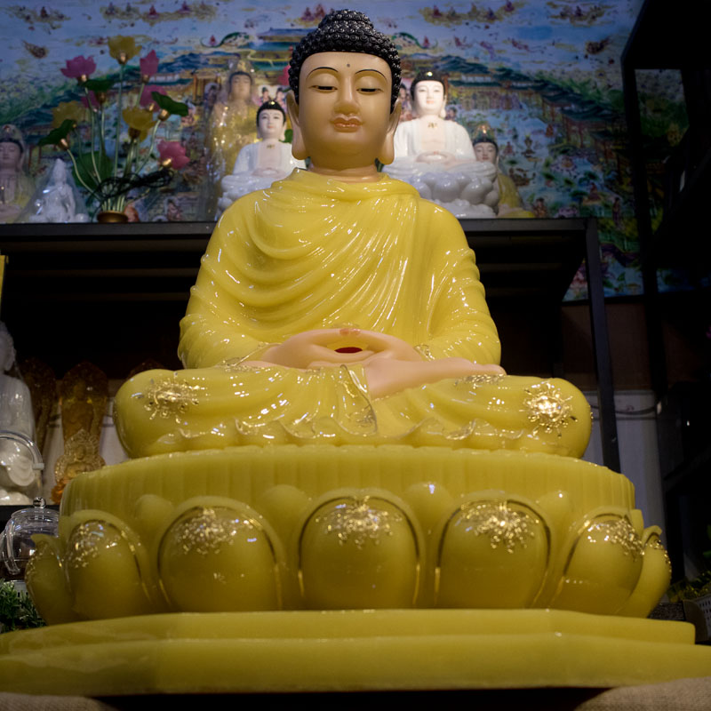 Tượng Phật Thích Ca Mâu Ni bột đá cao cấp