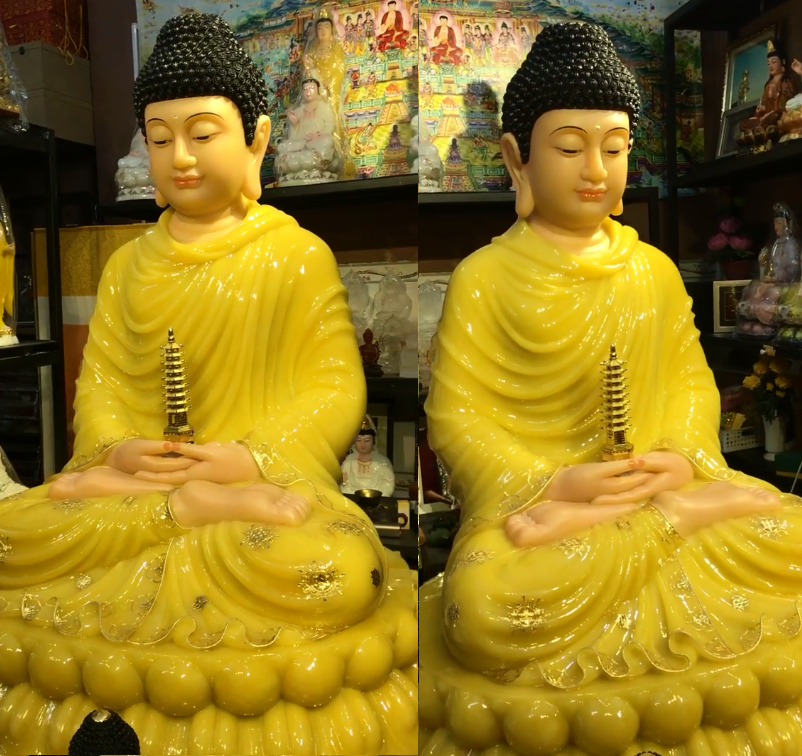 Tượng Phật Dược Sư Lớn Bằng Bột Đá Thạch Anh