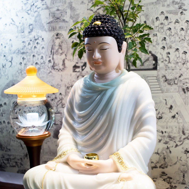 Tượng Phật Thích Ca Bột Đá ngồi