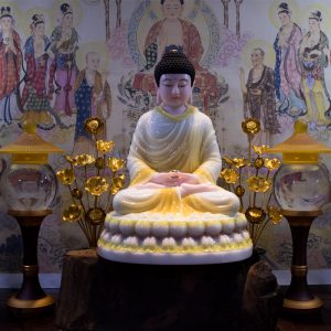 Mẫu tượng Phật Thích Ca bột đá cẩm thạch