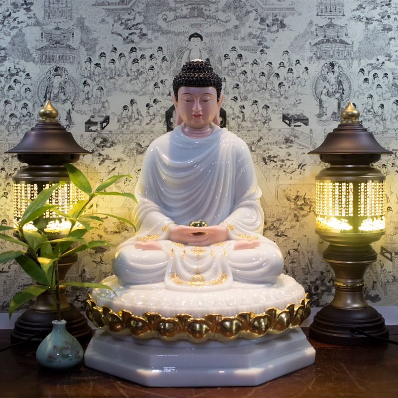 Tượng Phật Thích Ca Ngồi Đế Sen