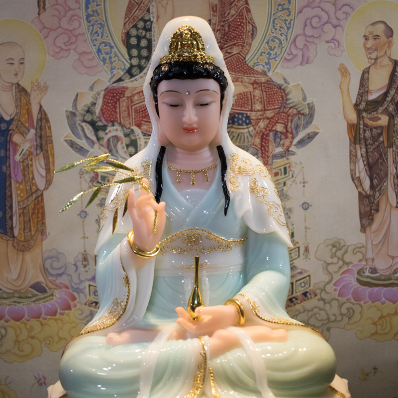 Tượng Phật Bà Quan Âm Xanh Ngọc