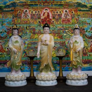 Tượng Tây Phương Tam Thánh đứng tiếp dẫn xuất xứ Đài Loan