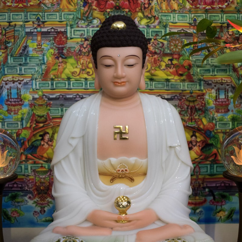 Tượng Phật A Di Đà bột đá đẹp
