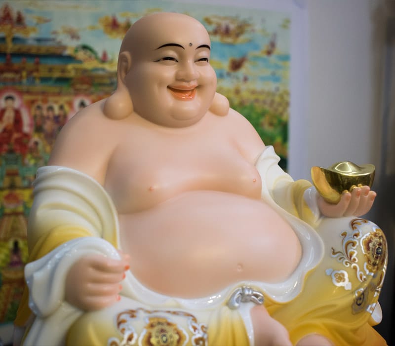 Tượng Phật Di Lặc đẹp ngồi bao tiền