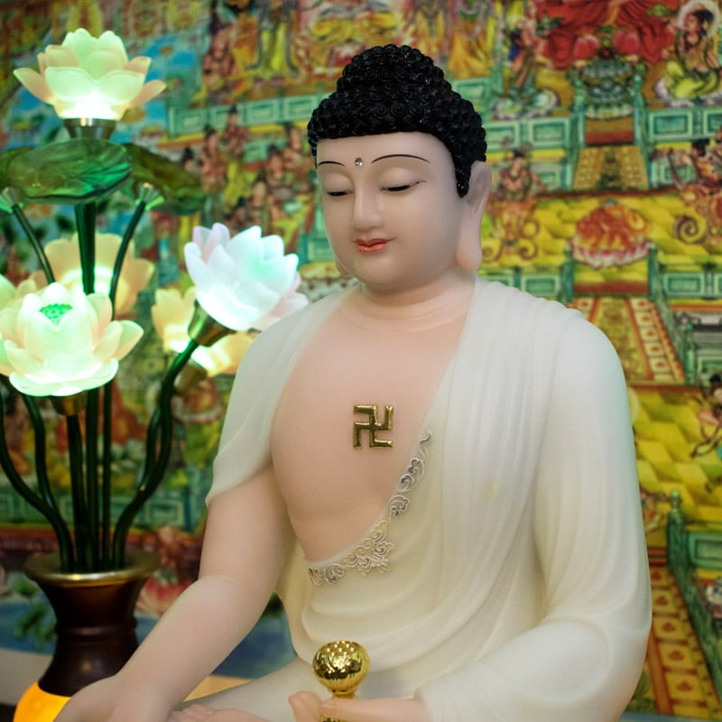 Tượng Phật A Di Đà bột đá Đài Loan