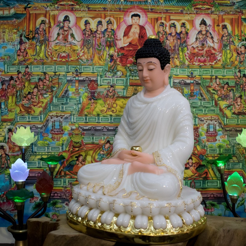 Tượng Phật Thích Ca đẹp Màu Trắng