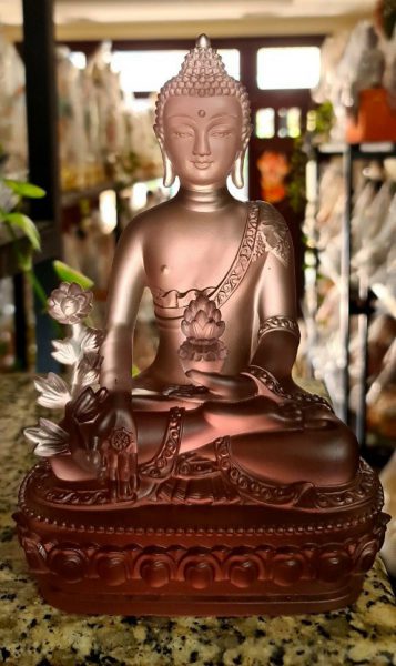 Tượng Phật Dược Sư màu tím