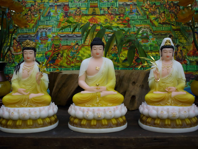 Tượng Tam Thế Phật Ngồi