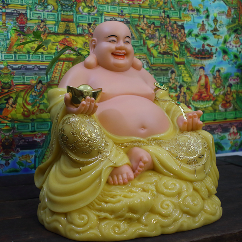 Tượng Phật Di Lặc màu vàng